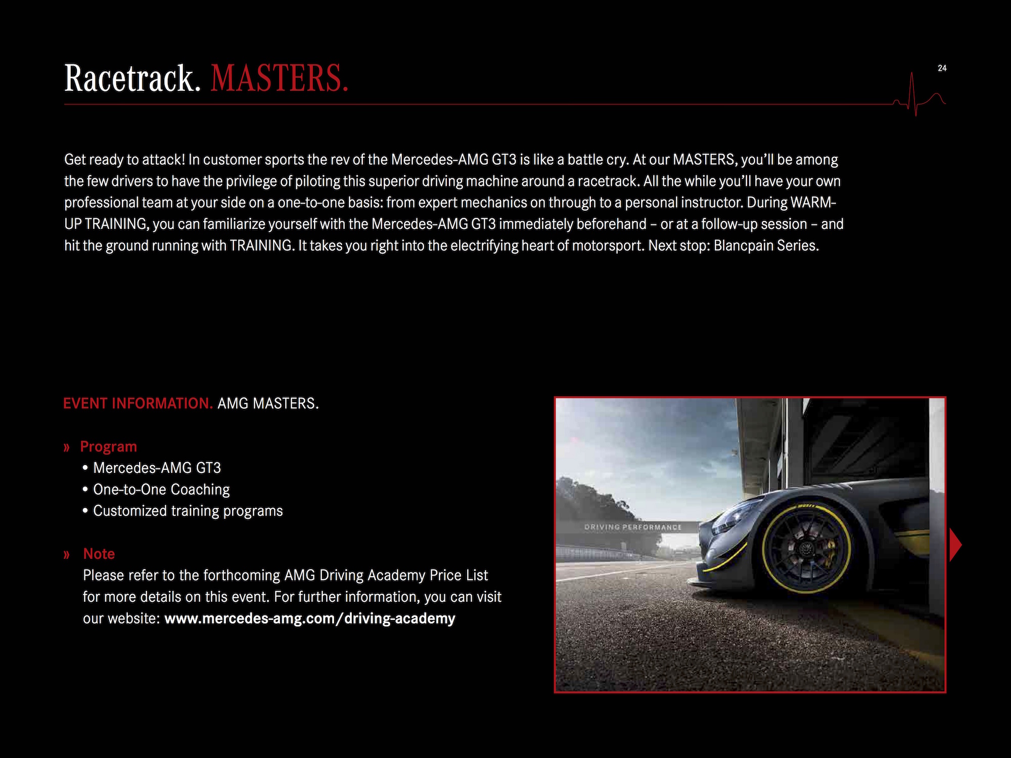 amg driving academy price